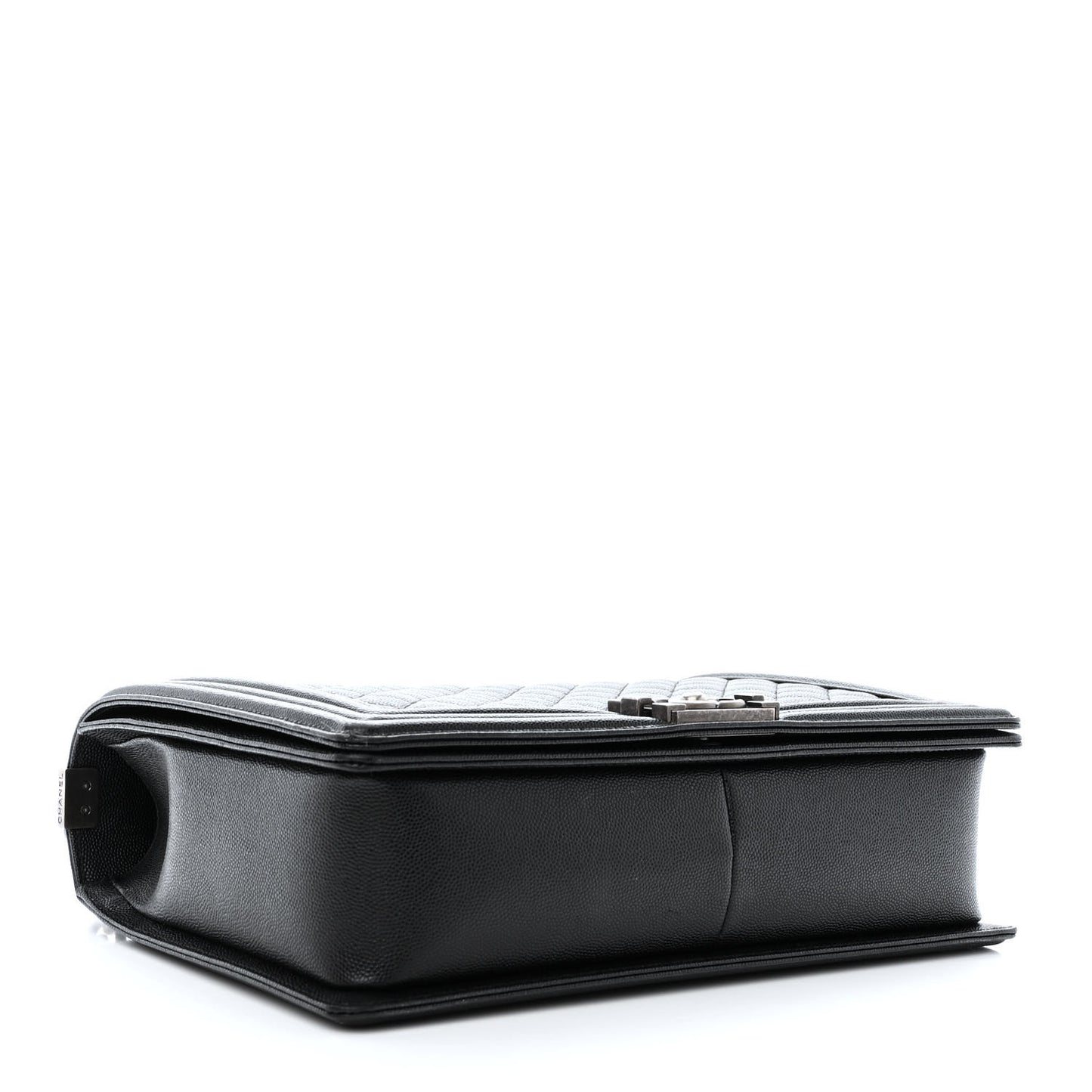 Caviar Quilted Large Boy Flap Black