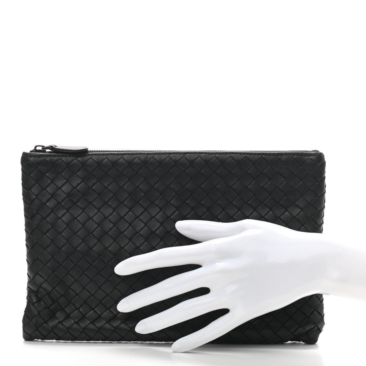 Bottega Veneta Nappa Intrecciato Medium Zip Pouch Black 2 of 6