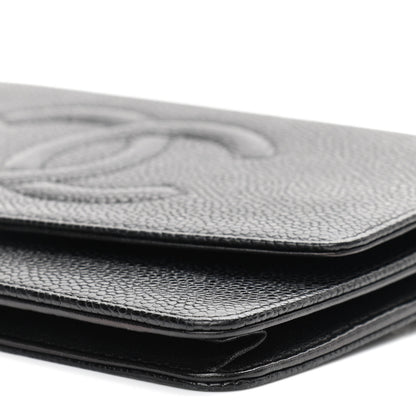Chanel Caviar Timeless CC Wallet On Chain WOC Black 11 of 12