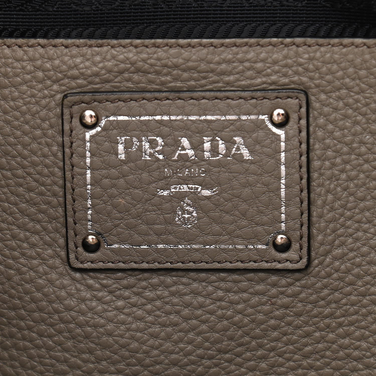 Prada Vitello Daino Side Zip Tote Argilla 6 of 12