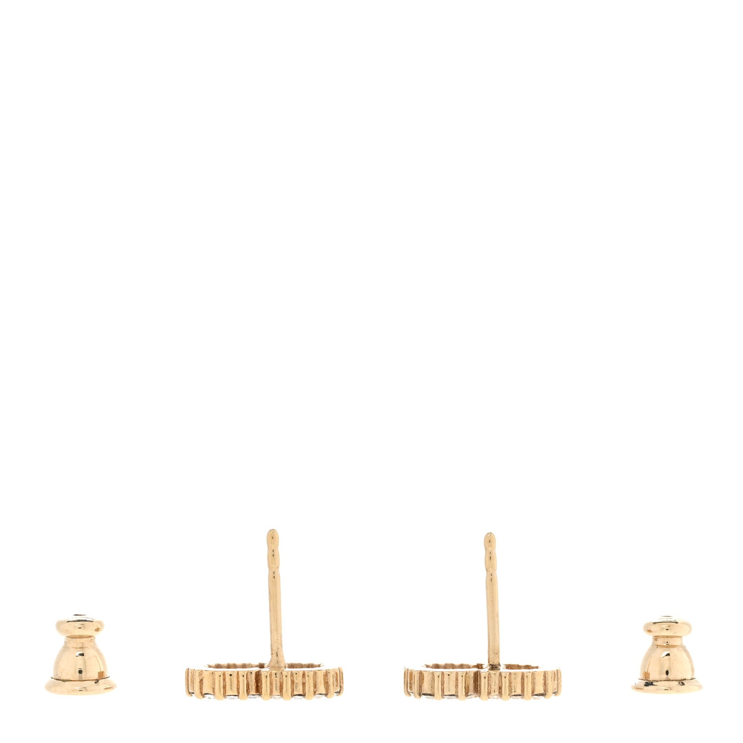 Christian Dior Crystal Clair D Lune Earrings Gold 3 of 4