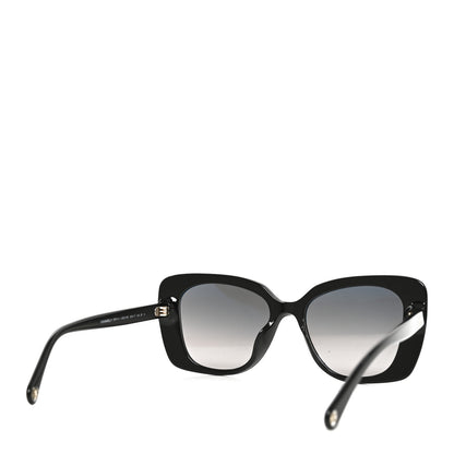 Chanel Acetate Polarized Rectangle Sunglasses 5504A Black 4 of 7