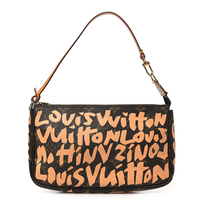 Louis Vuitton Monogram Graffiti Pochette Accessories Peach 1 of 10
