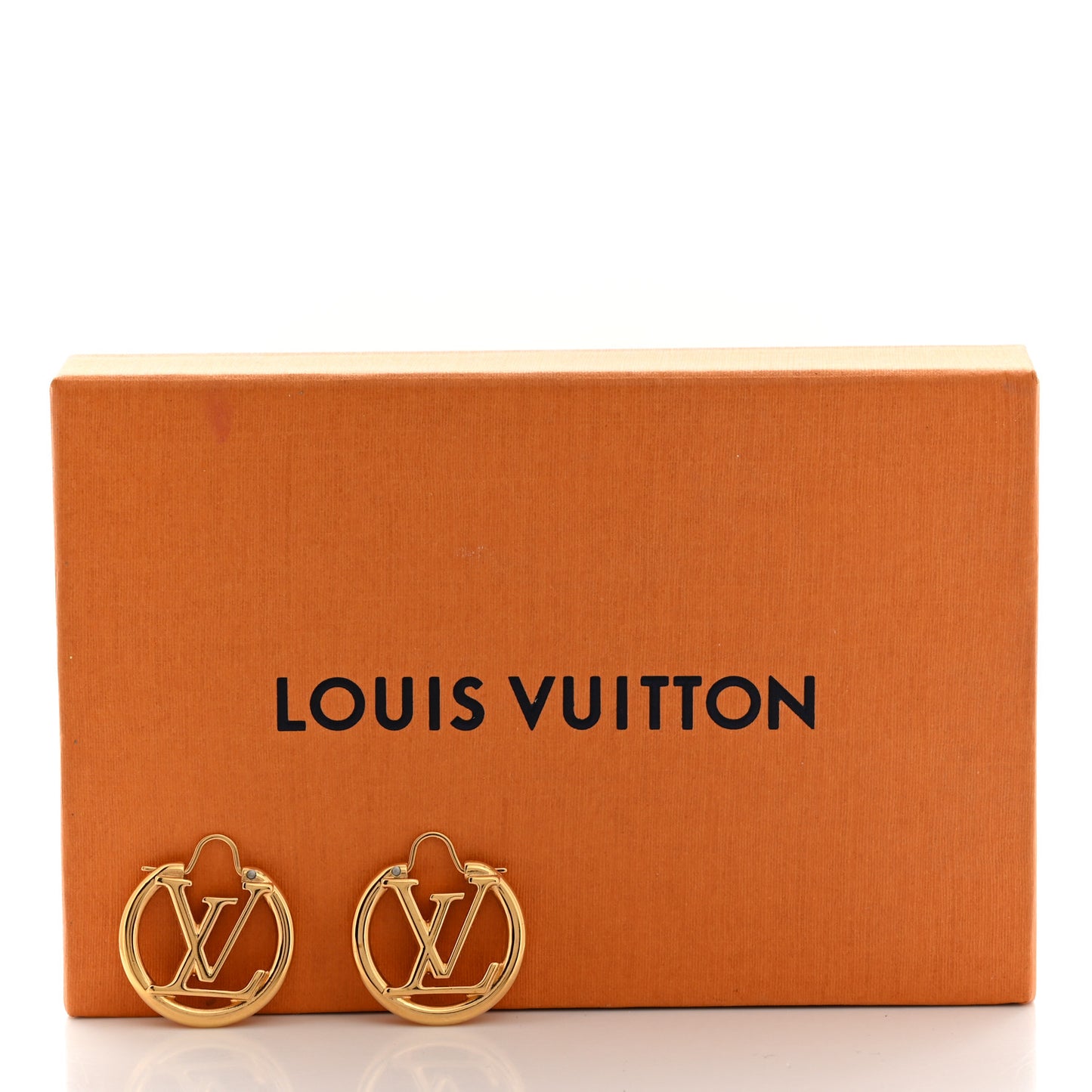 Metal Small Louise Hoop Earrings Gold