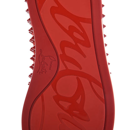 Christian Louboutin Veau Velours Mens GG Spikes Roller Boat Flats 43 Rougissime 6 of 8