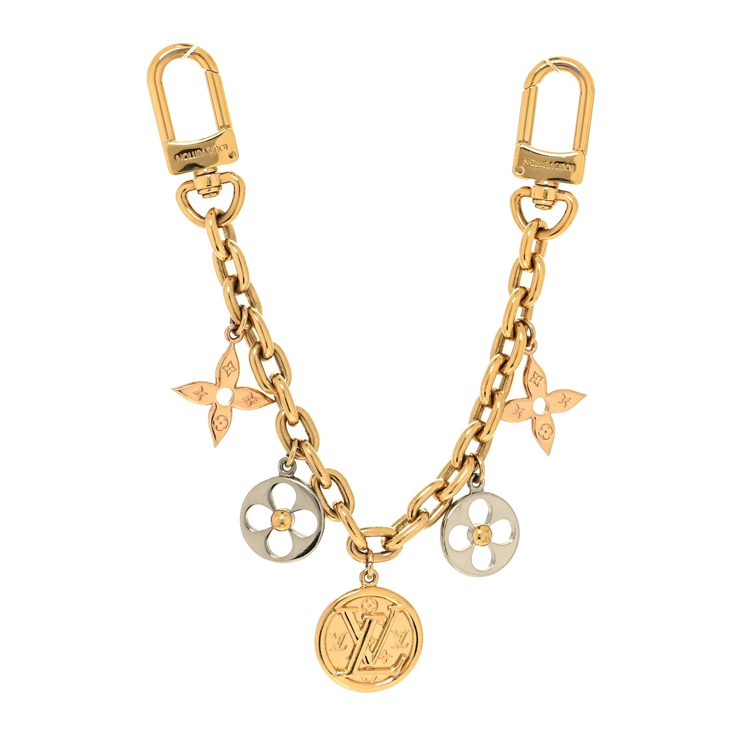 Louis Vuitton Nanogram Family Chain Bag Charm Gold Silver 1 of 3