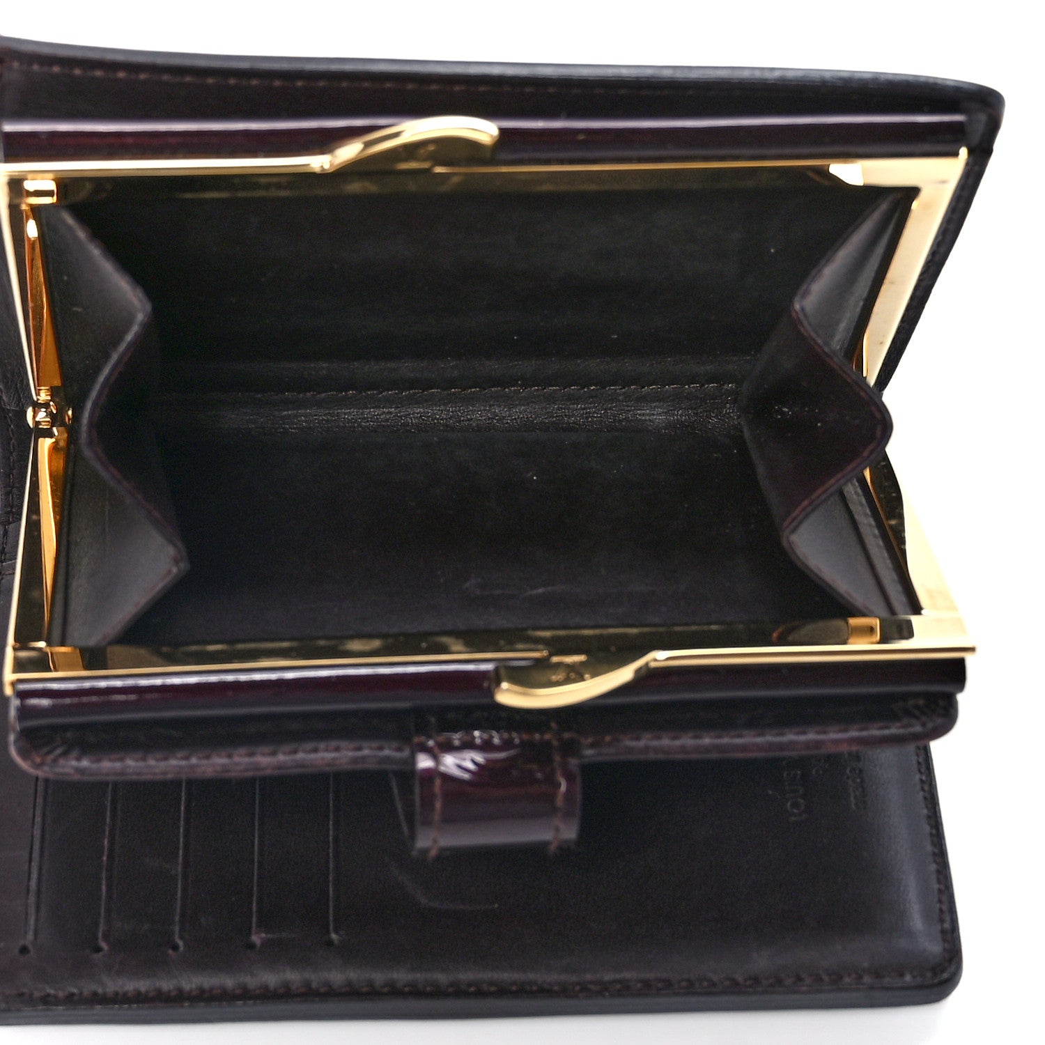 Louis Vuitton Vernis French Purse Wallet Amarante 5 of 13
