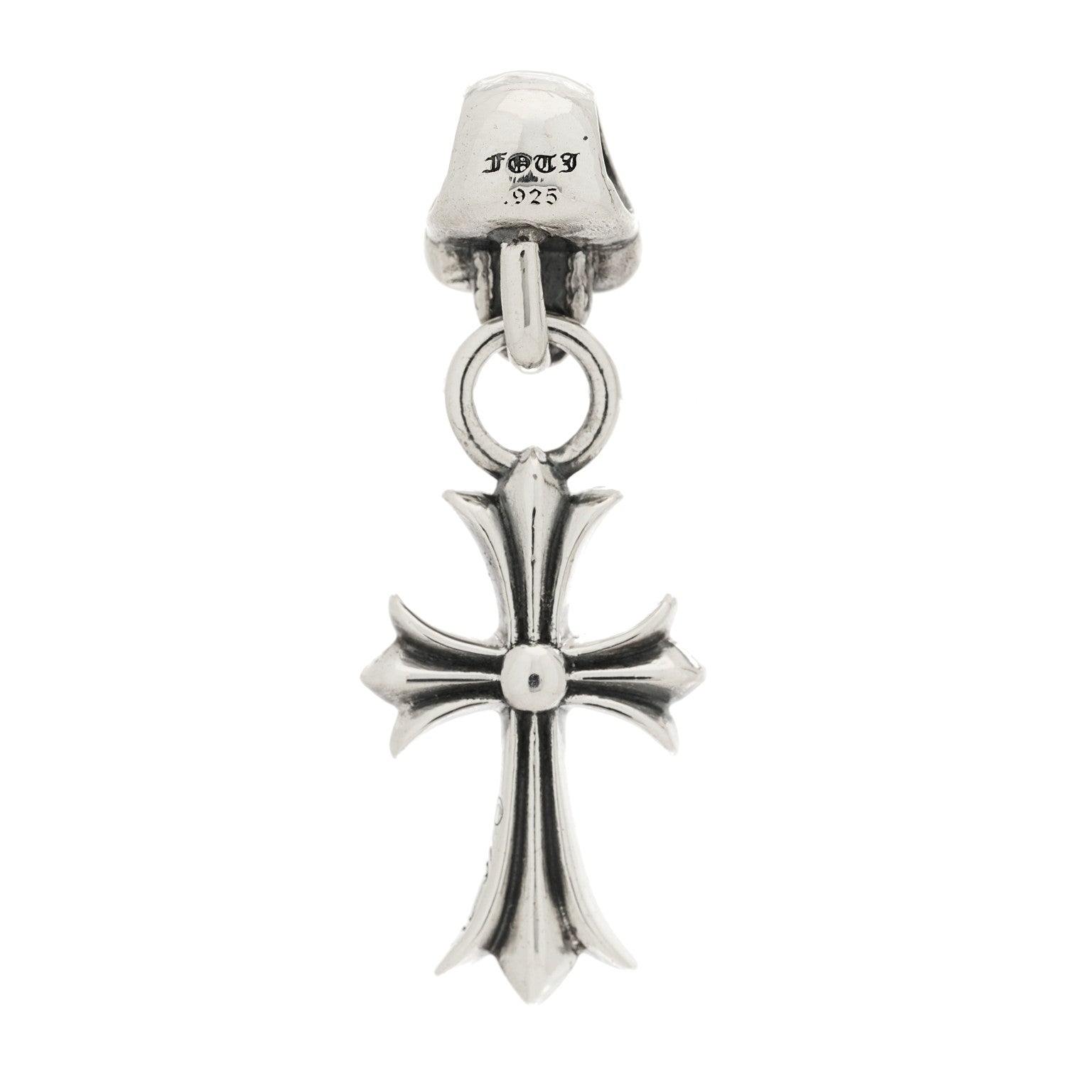Chrome Hearts Sterling Silver Skull Cross Pendant 3 of 4