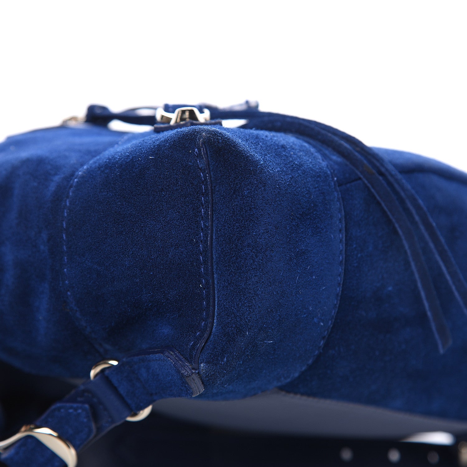 Balenciaga Baby Daim Suede Classic Hardware Traveler Backpack Bleu Pacifique 9 of 13