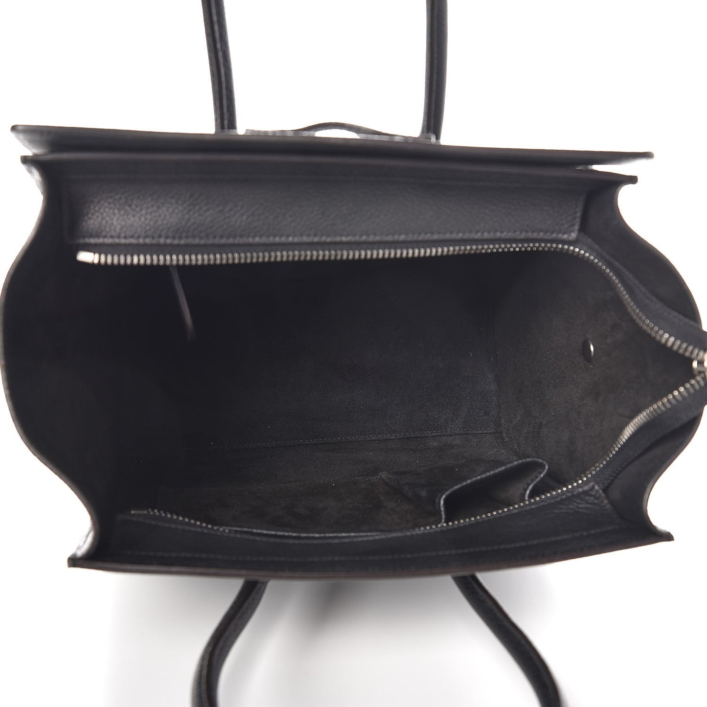 Drummed Calfskin Micro Luggage Black
