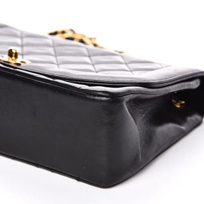 Chanel Lambskin Quilted Medium Single Flap Black 9 of 15