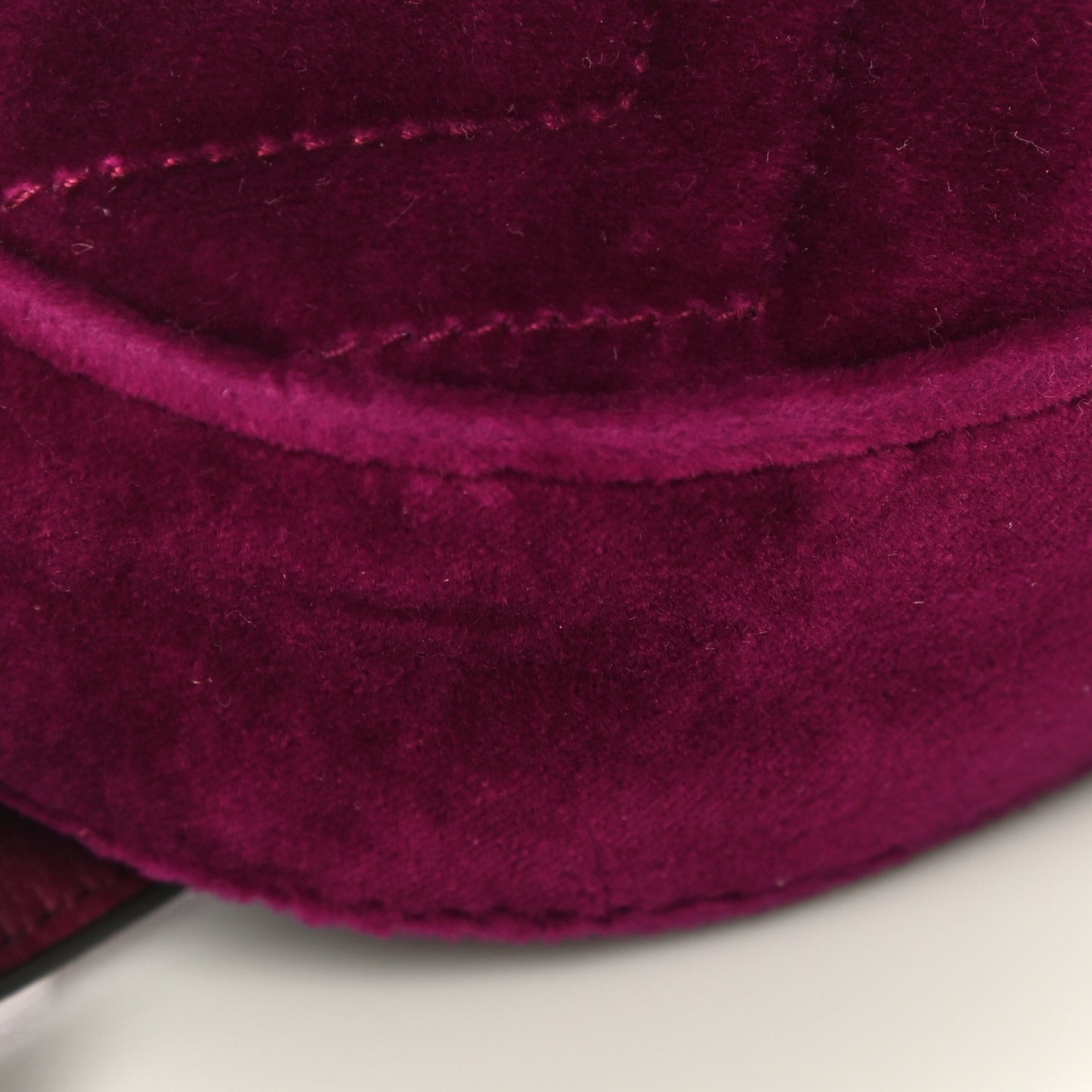 Velvet Matelasse GG Marmont Belt Bag 95 38 Fuchsia Violet Cyclamen