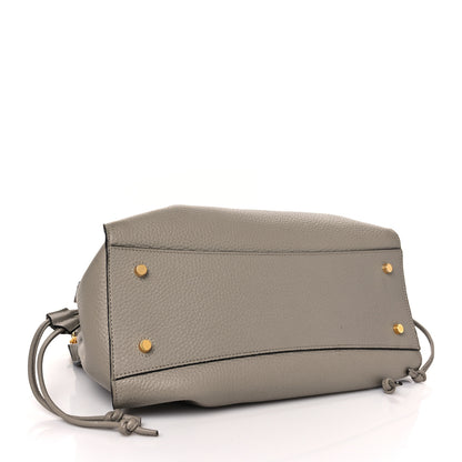 Mulberry Heavy Grain Iris Tote Powder Grey Dark Clay 4 of 8