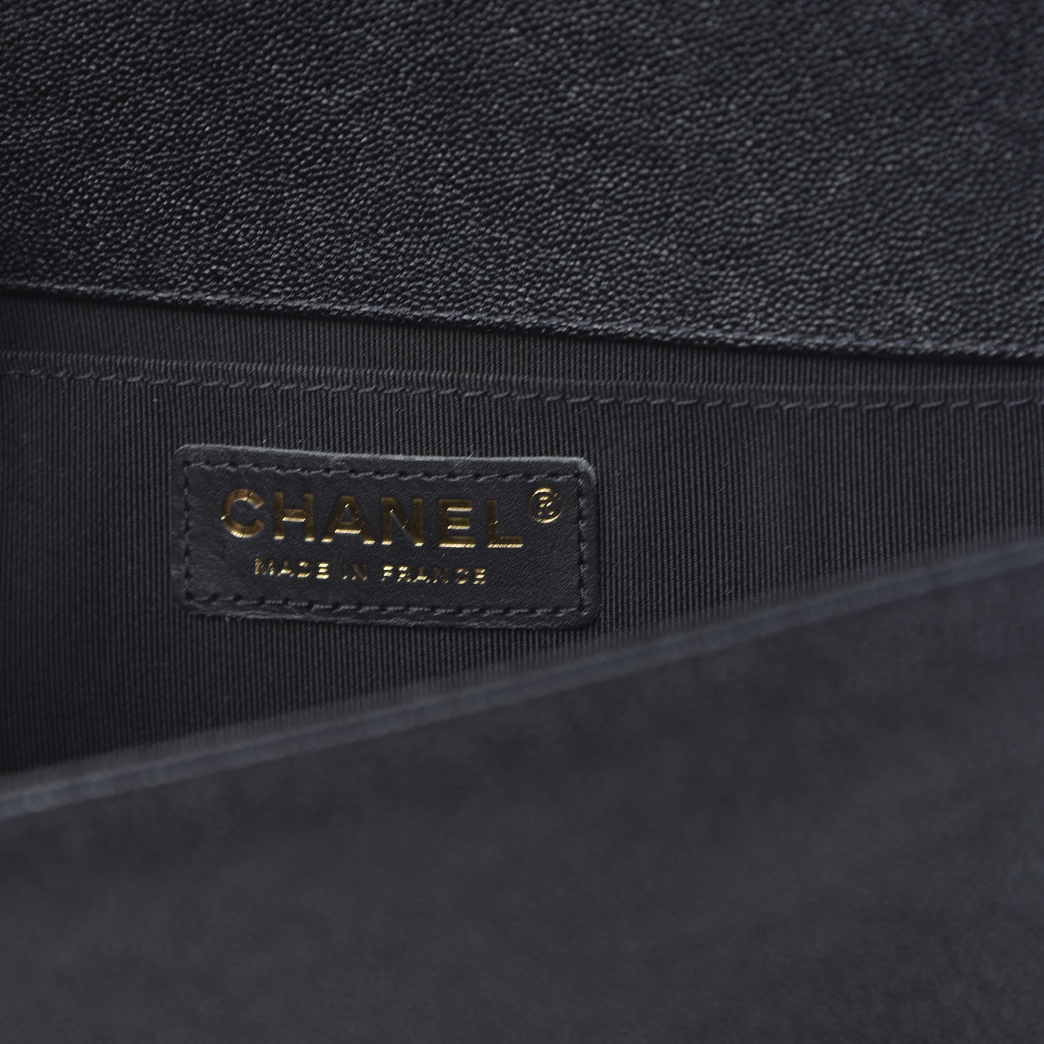 Chanel Caviar Chevron Quilted Medium Boy Flap Black 6 of 11