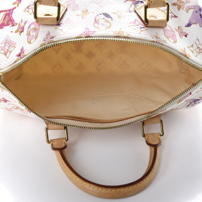 Louis Vuitton Watercolor Aquarelle Speedy 30 White 6 of 19