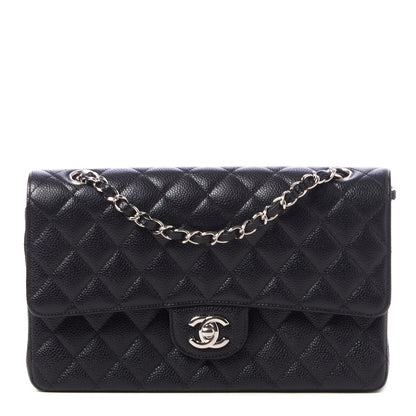 Chanel Caviar Quilted Medium Double Flap Black 1 of 10