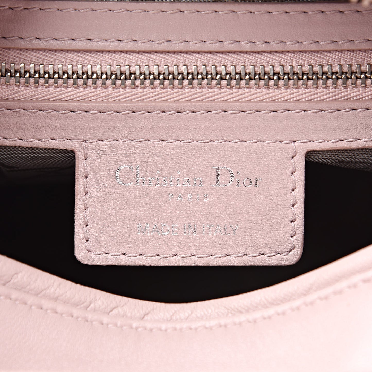 Lambskin Cannage Medium Lady Dior Light Pink