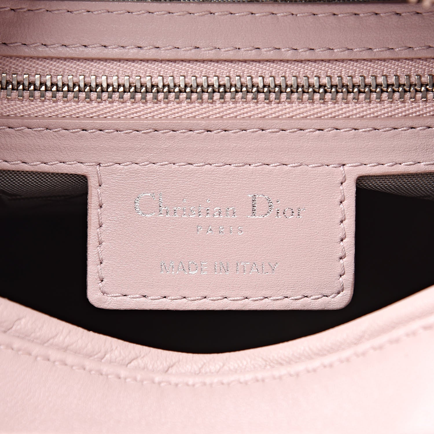 Christian Dior Lambskin Cannage Medium Lady Dior Light Pink 7 of 15