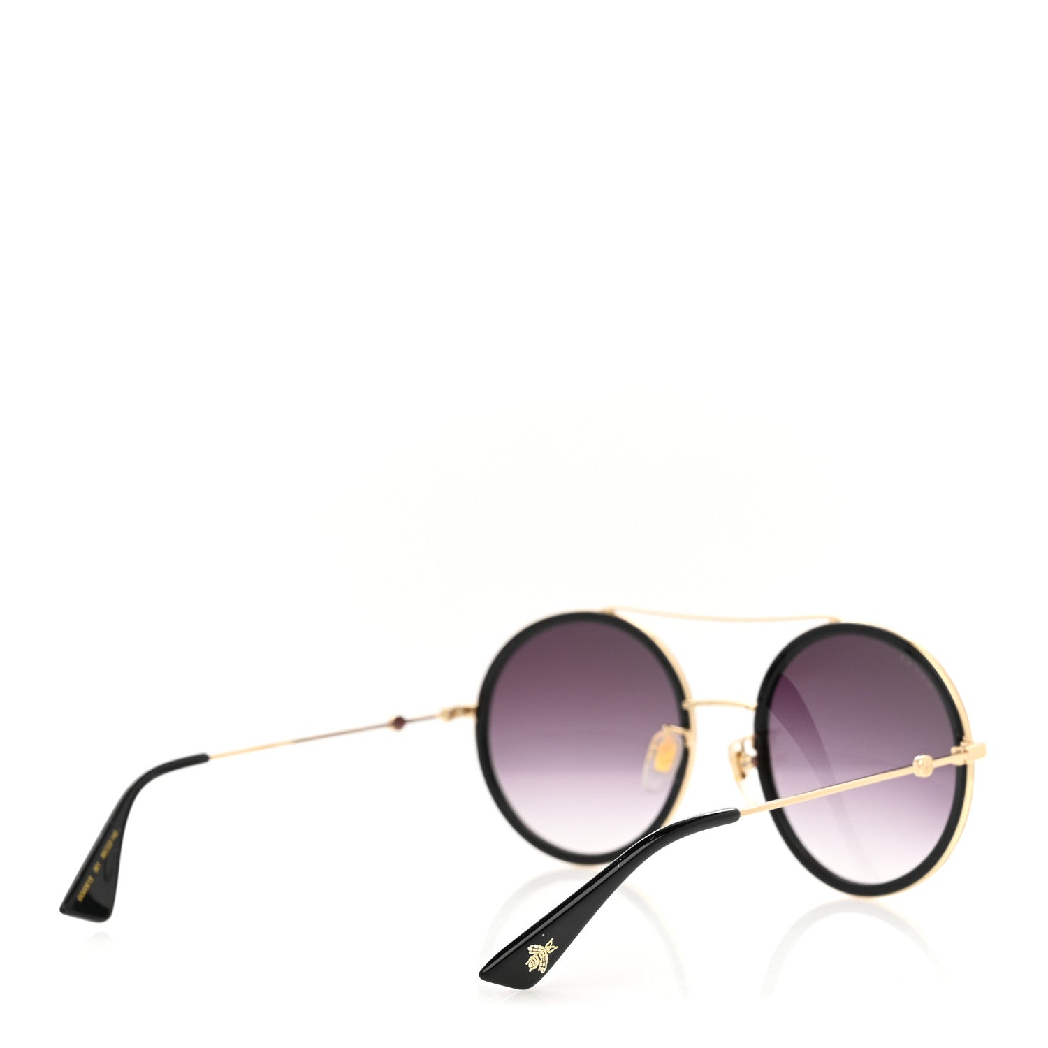 Gucci Metal Round Frame Sunglasses GG0061S Black 4 of 8