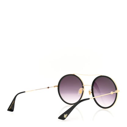 Gucci Metal Round Frame Sunglasses GG0061S Black 4 of 8