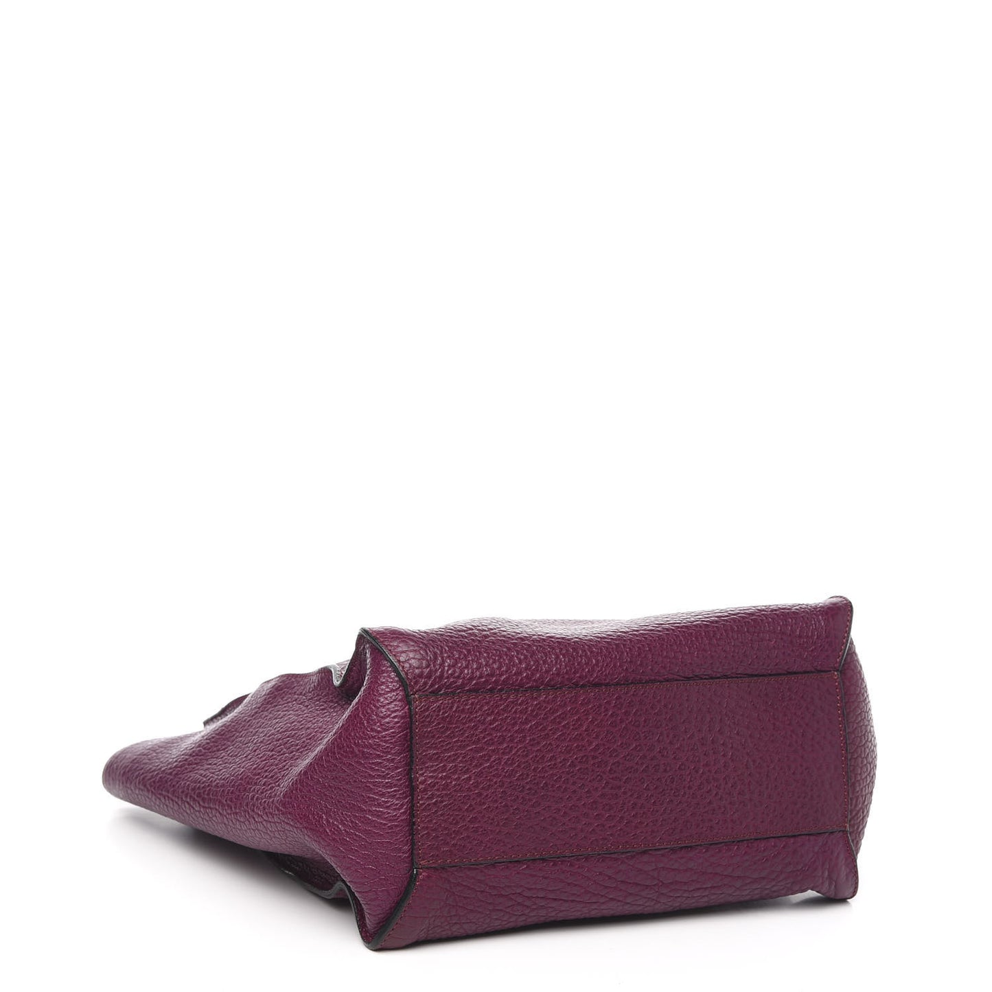 Heritage Grain Medium Woodbury Tote Dark Plum