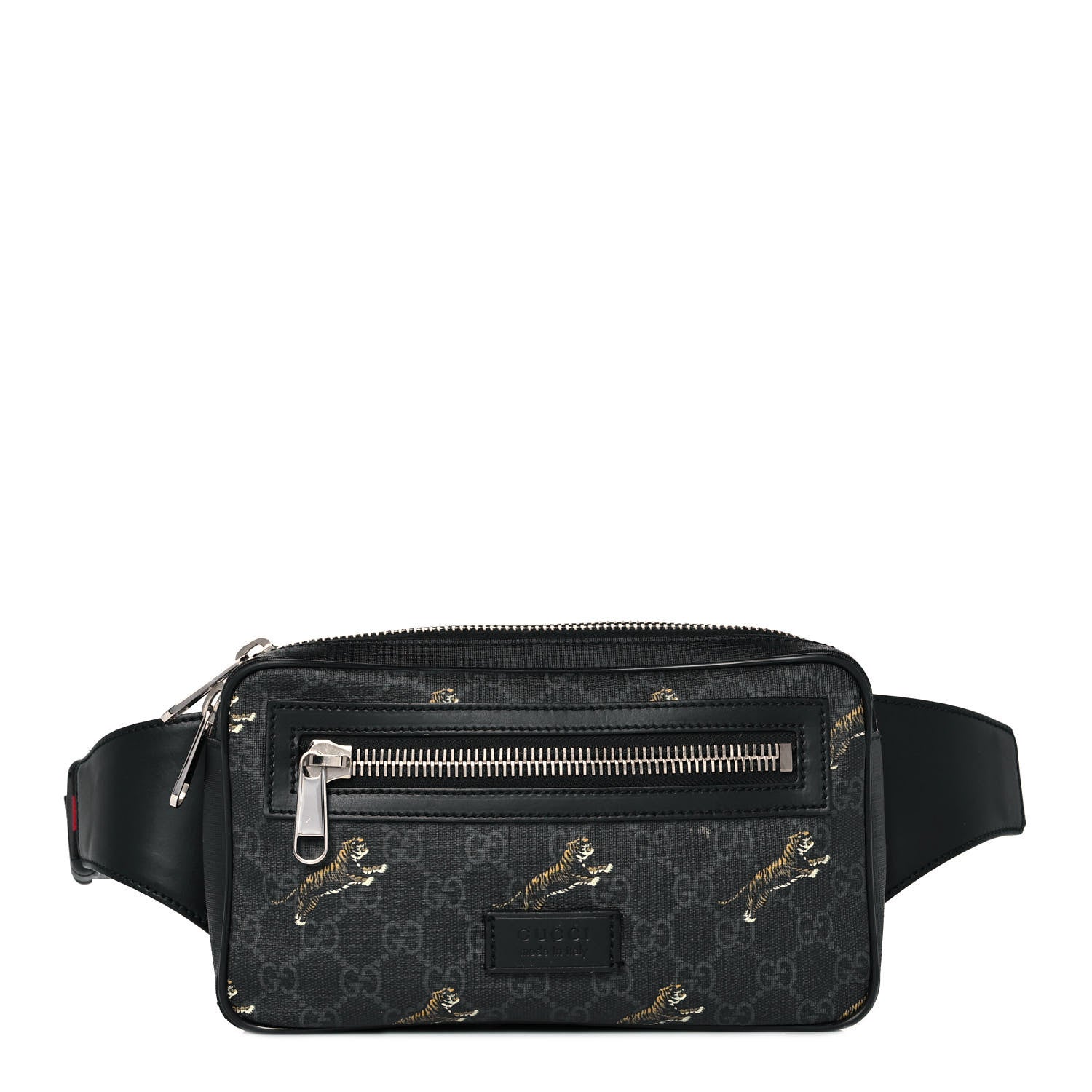 Gucci Soft GG Supreme Monogram Tigers Belt Bag Black Multicolor 1 of 9