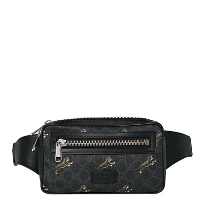 Gucci Soft GG Supreme Monogram Tigers Belt Bag Black Multicolor 1 of 9