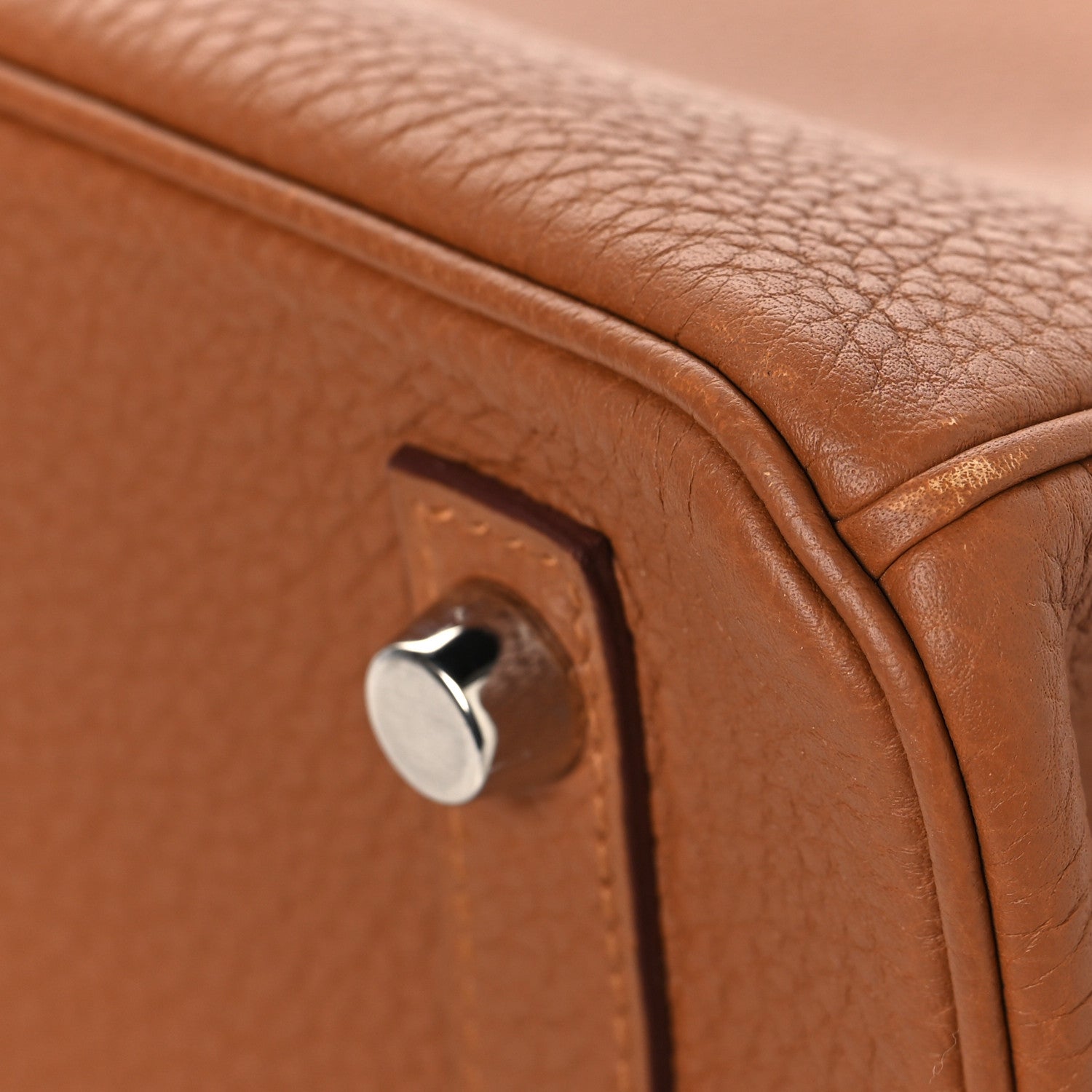 Hermes Togo Swift Officier Birkin 25 Gold Ambre 12 of 13