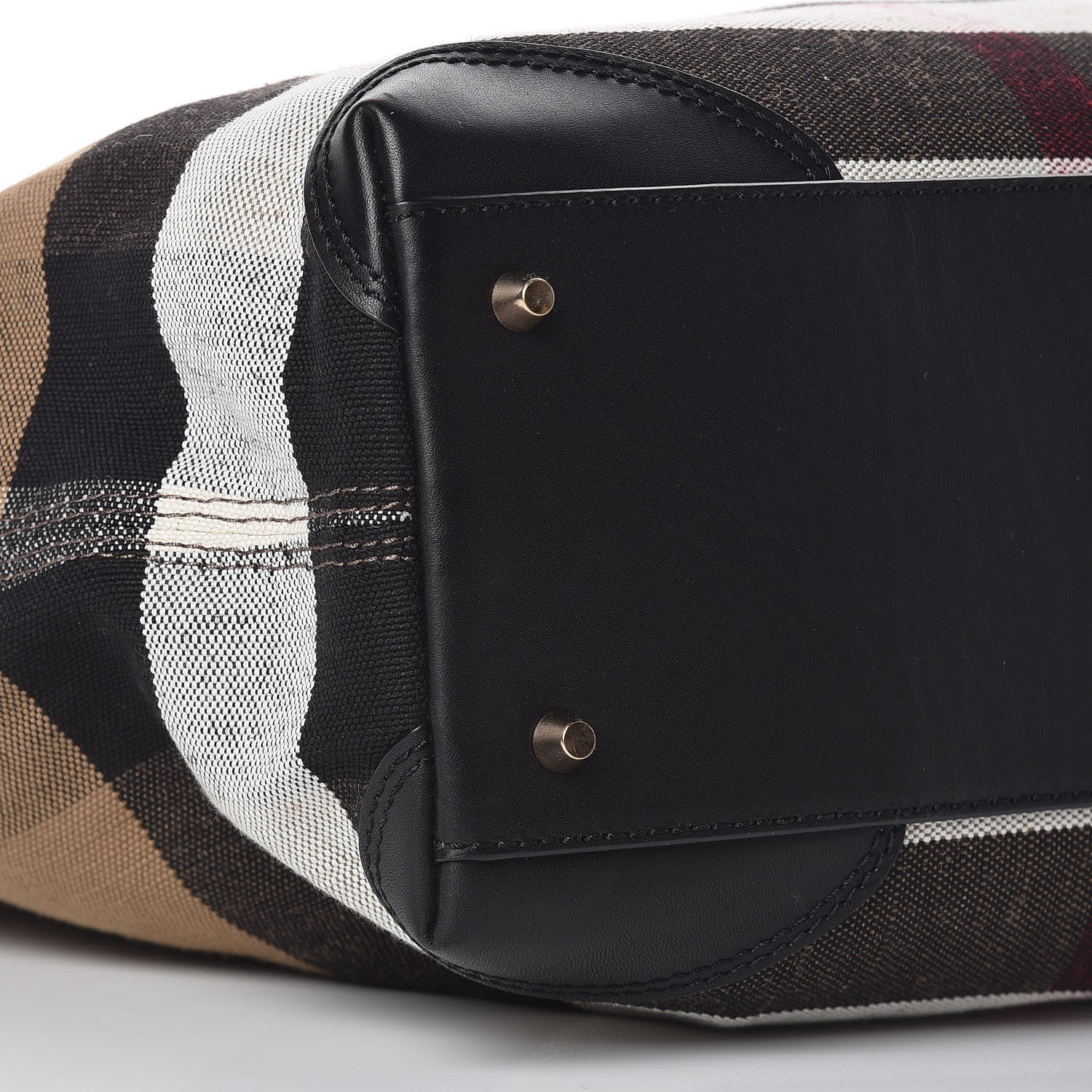 Burberry Canvas Mega Check Medium Maidstone Black 9 of 10