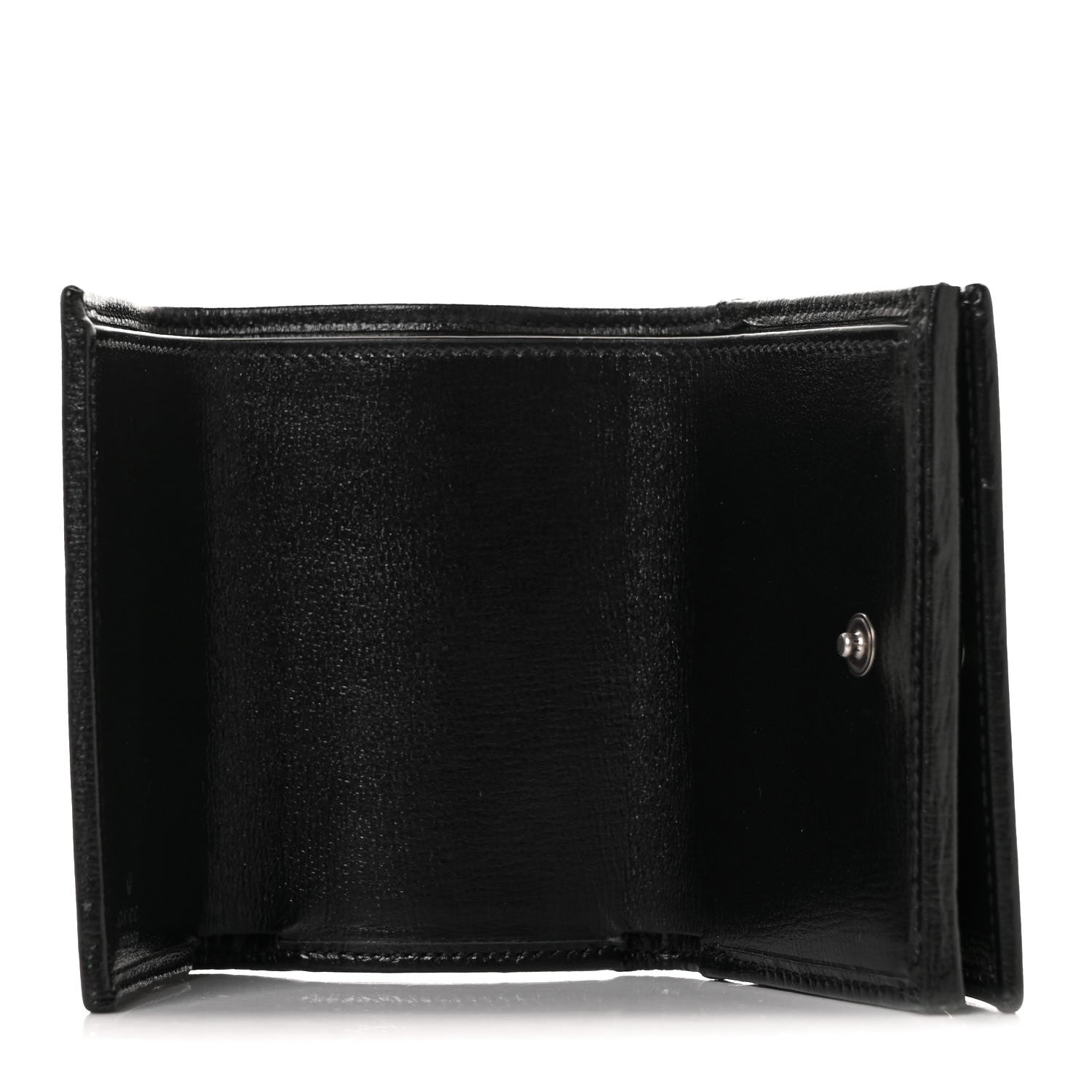 Balenciaga X GUCCI Canvas Azalea Calfskin Flora Logo Print Neo Classic Wallet White Multicolor Black 5 of 9