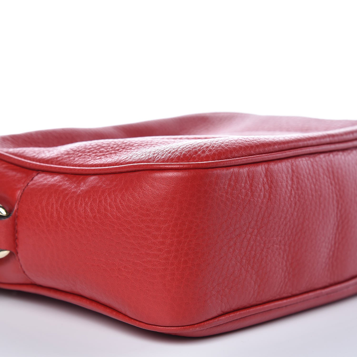 Gucci Pebbled Calfskin Small Soho Disco Bag Tabasco Red 8 of 10