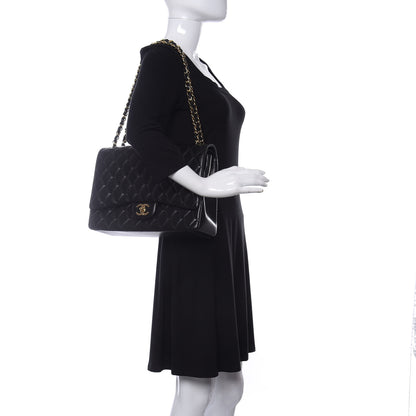 Chanel Lambskin Quilted Maxi Double Flap Black 2 of 10