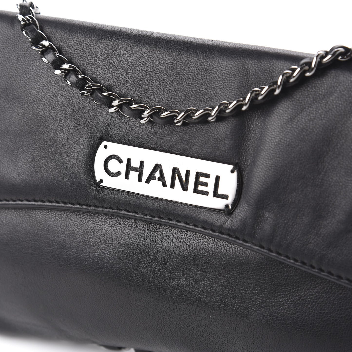 Lambskin Chain Flap Black