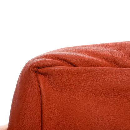 Proenza Schouler Grained Calfskin Carlton Clutch Dark Orange 9 of 12