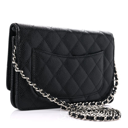Chanel Caviar Quilted Wallet On Chain WOC Black 3 of 13