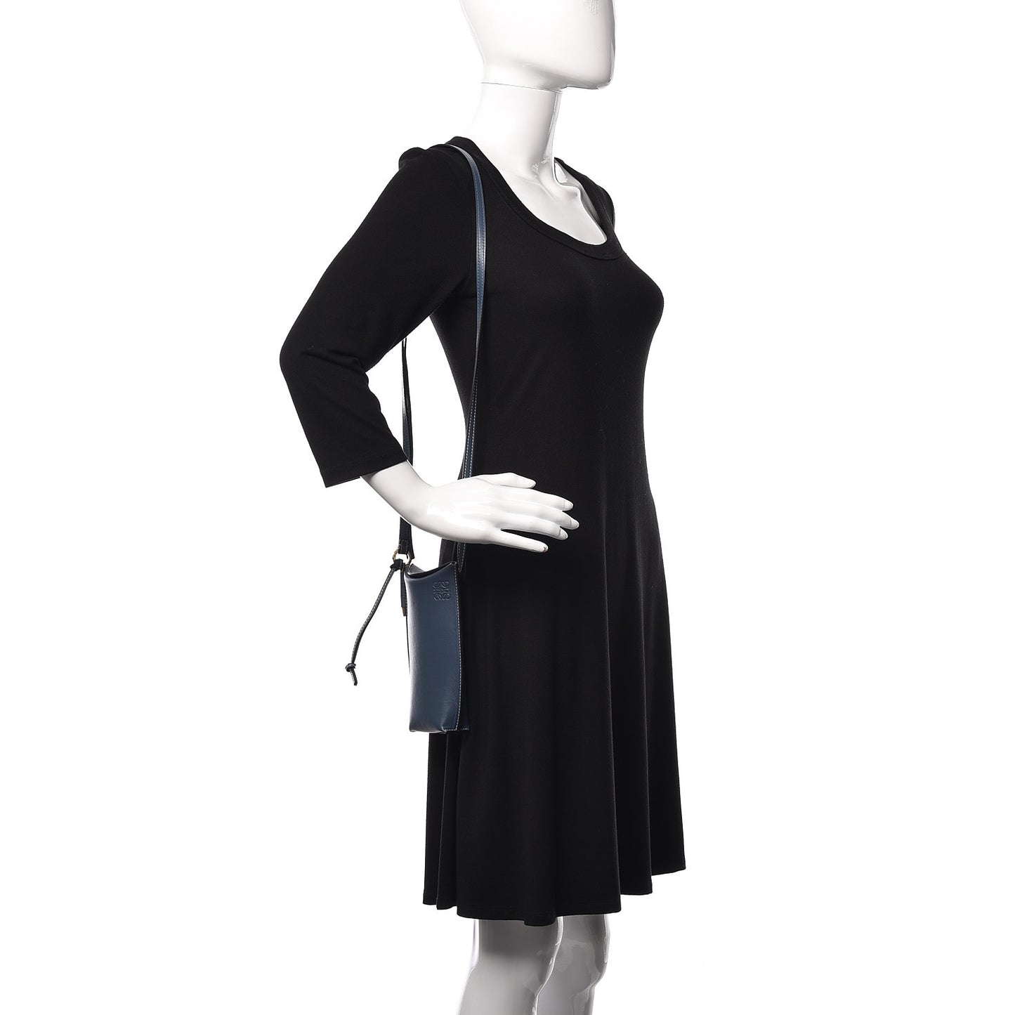 Smooth Calfskin Gate Pocket Steel Blue