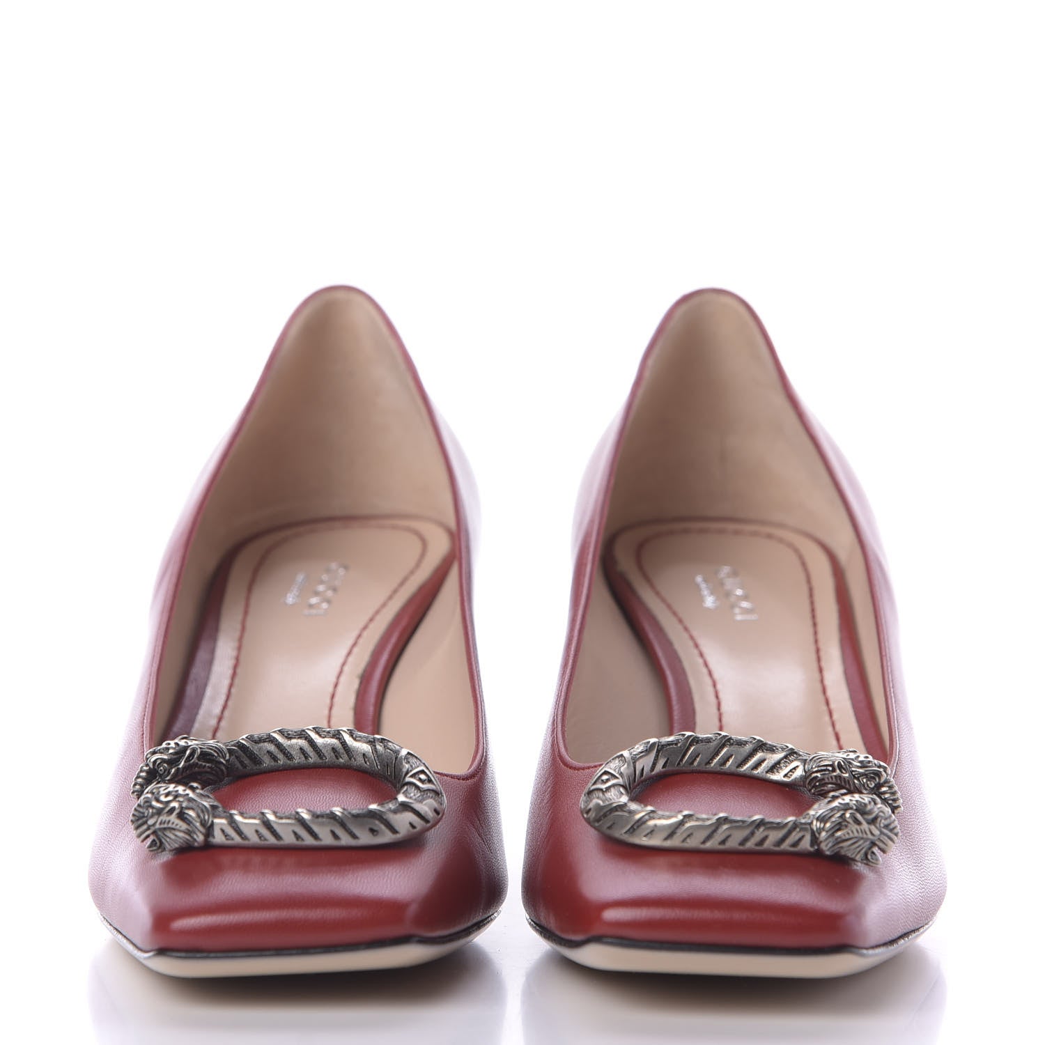 Gucci Lambskin Dionysus Low Heel Pumps 39 Red 3 of 10
