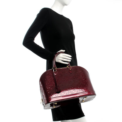 Louis Vuitton Vernis Alma MM Rouge Fauviste 2 of 7