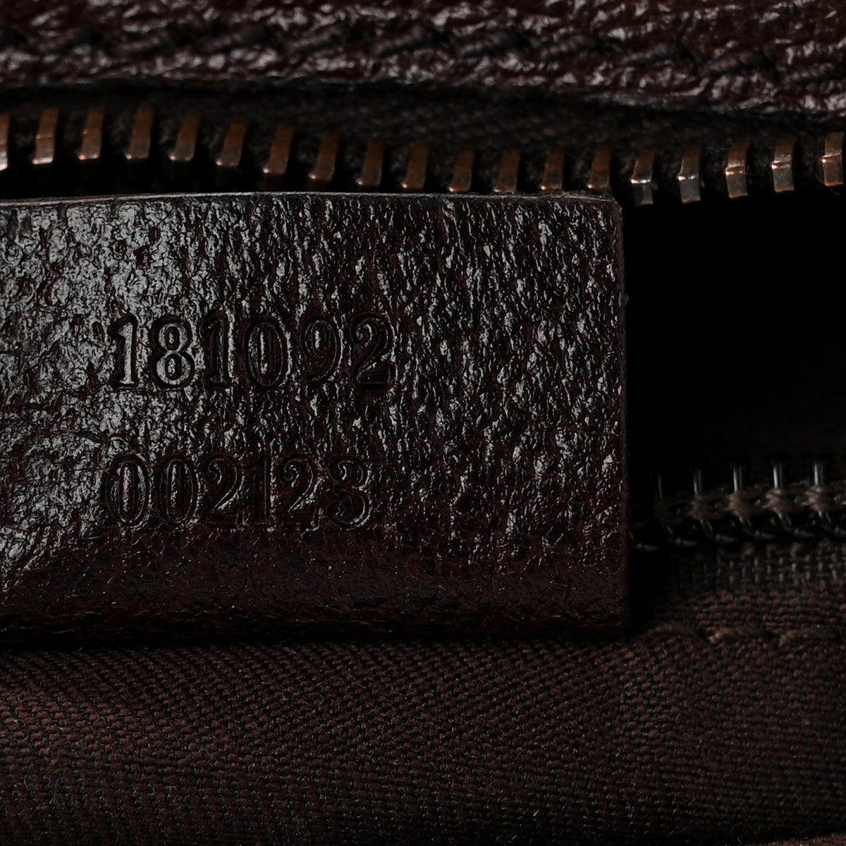 Monogram Web Medium Half Moon Hobo Dark Brown
