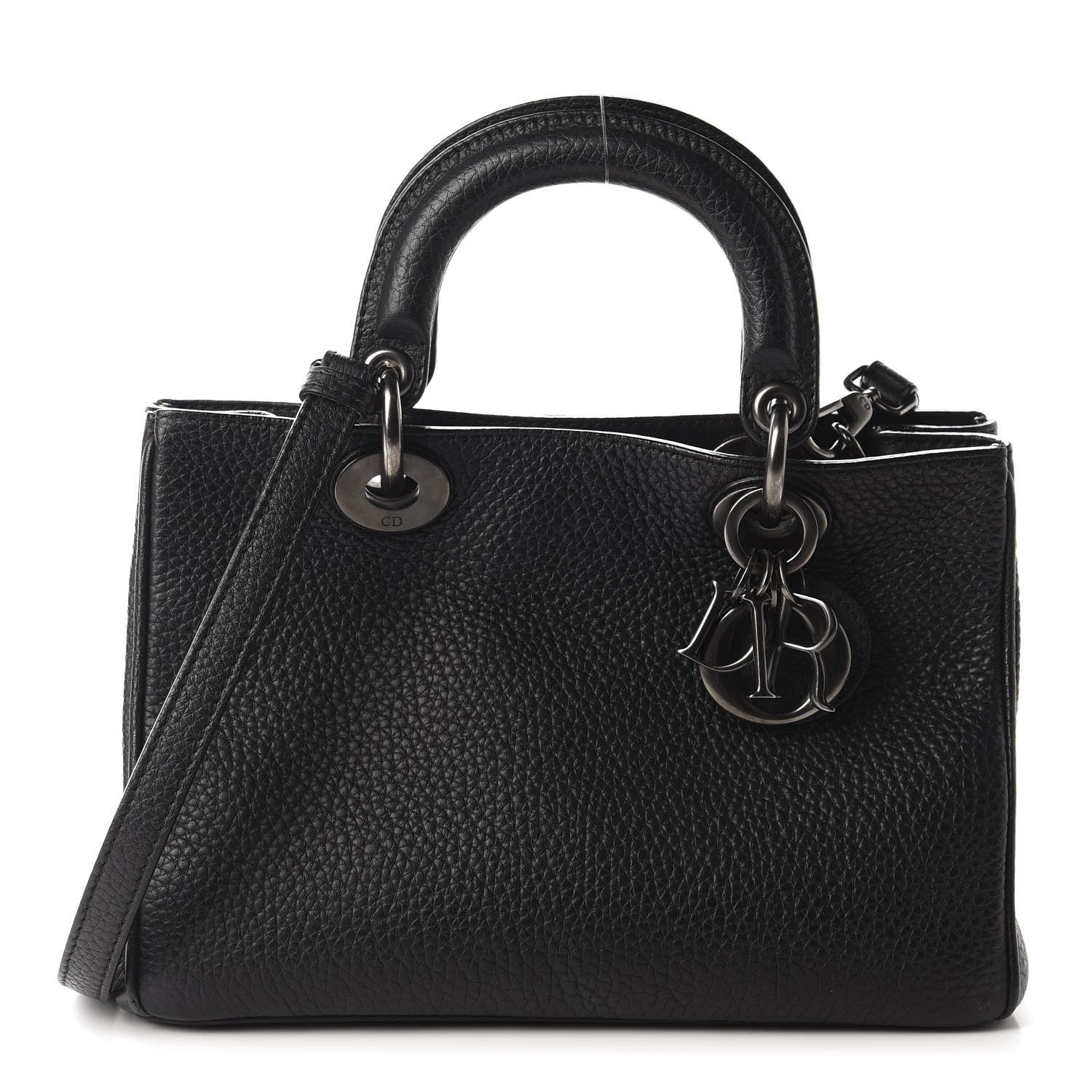 Christian Dior Bullcalf Mini Diorissimo Tote Black 1 of 9