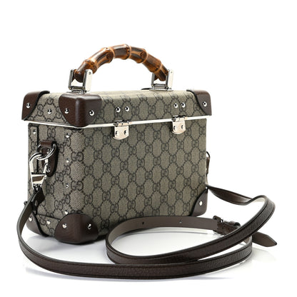 Gucci GG Supreme Monogram Globe-Trotter Beauty Case Brown 3 of 8