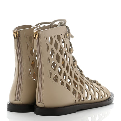 Christian Dior Calfskin D-Trap Sandals 37 Corde 4 of 8