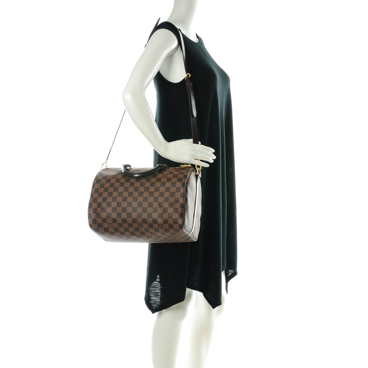 Louis Vuitton Damier Ebene Speedy Bandouliere 30 2 of 6