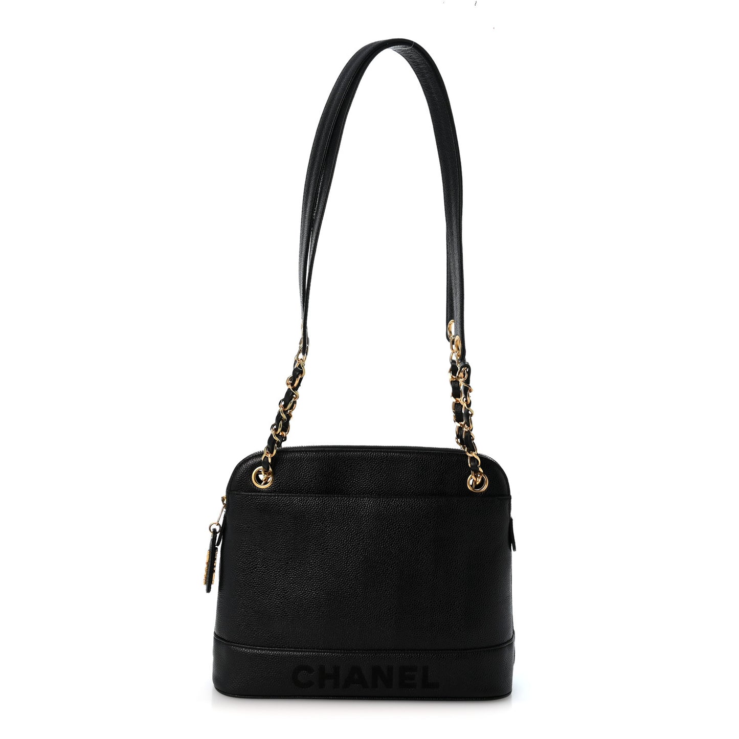 Caviar CC Shoulder Bag Black