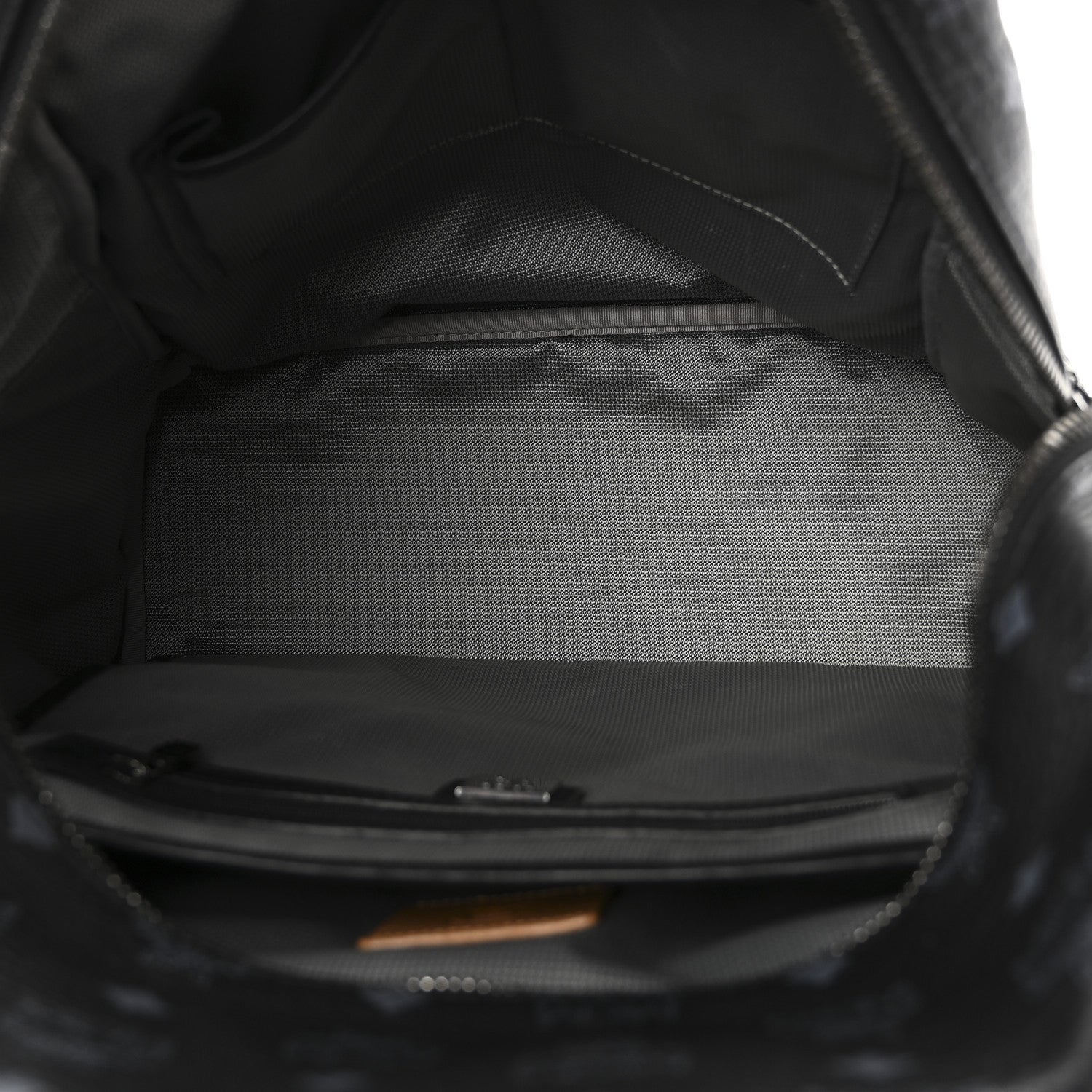 MCM Visetos Medium Side Studs Stark Backpack Black 5 of 9