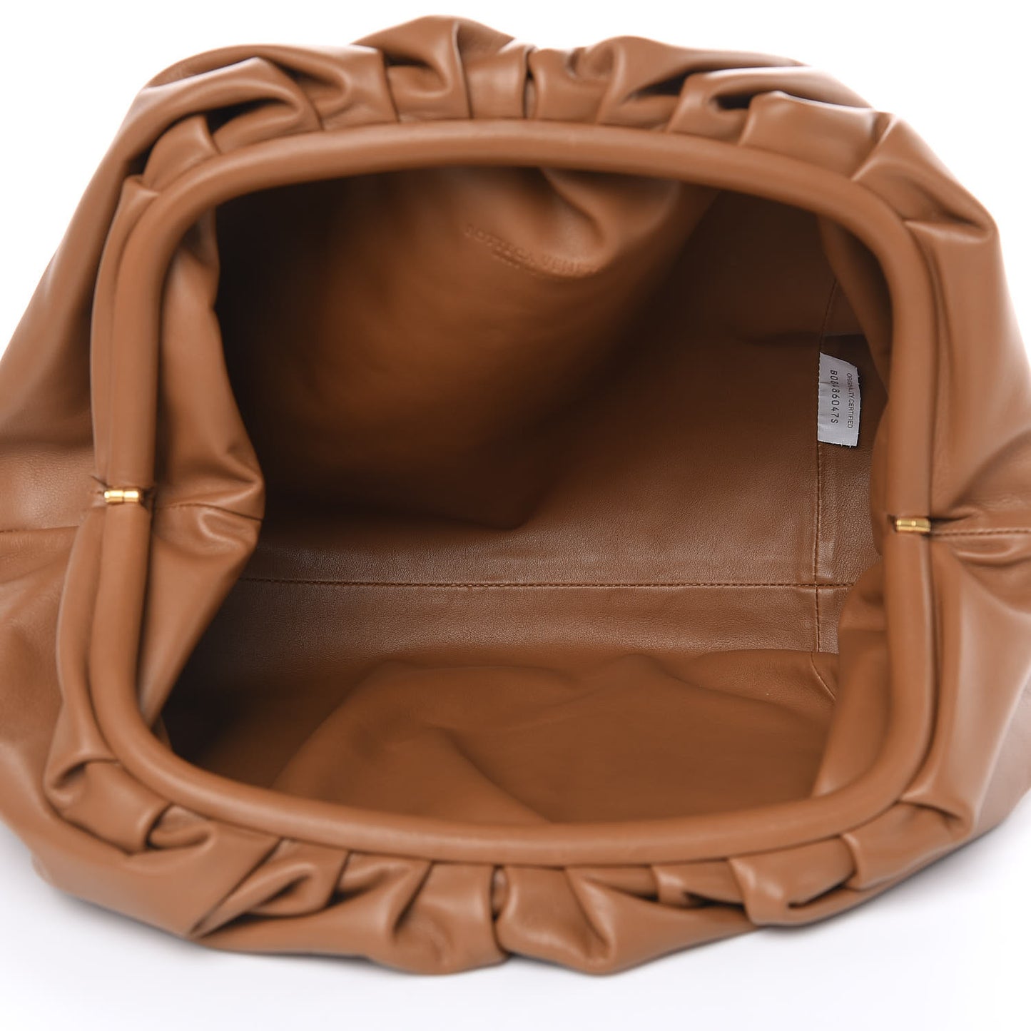Smooth Butter Calf The Pouch Oversized Clutch Cammello
