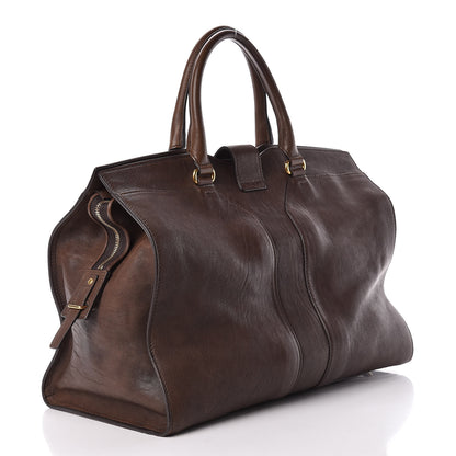 Saint Laurent Sheepskin Large Cabas ChYc Dark Brown 3 of 12