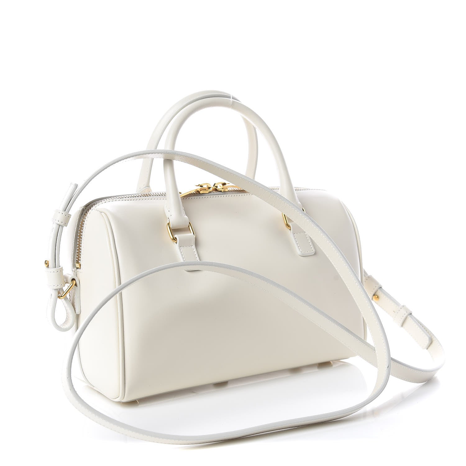 Saint Laurent Calfskin Classic Baby Duffle Dove White 3 of 10