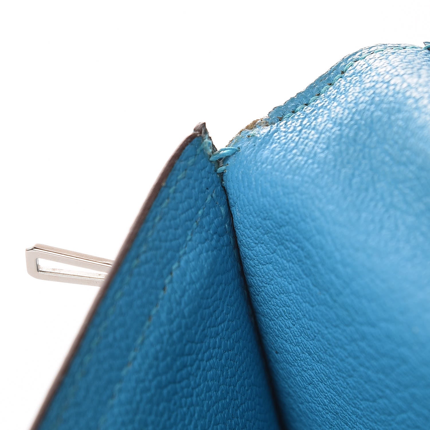 Hermes Chevre Mysore Bearn Gusset Wallet Bleu Azteque 8 of 11