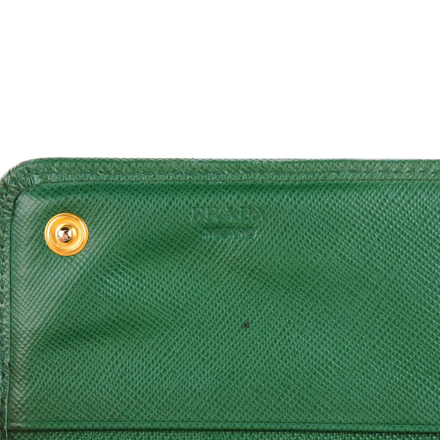 Prada Saffiano Metal Continental Flap Wallet Biliardo 6 of 7